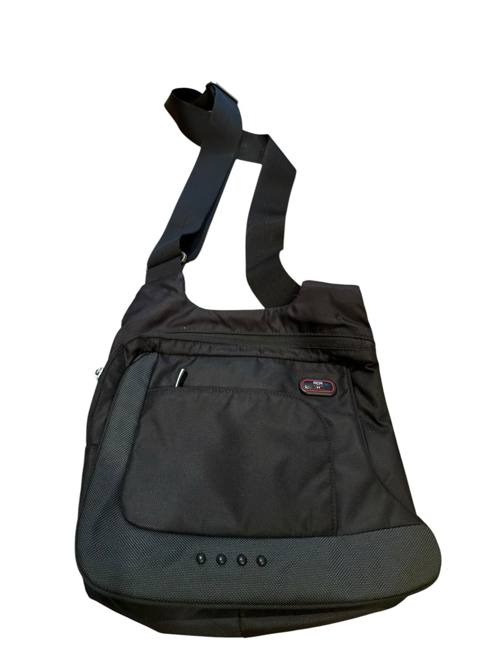 Tumi Small Black Nylon Crossbody Messenger Bag